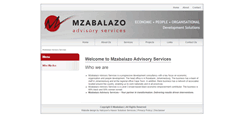 Desktop Screenshot of mzabalazoadvisoryservices.co.za